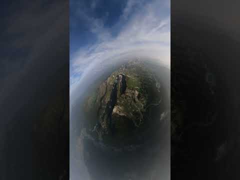 POV flying over the Alps