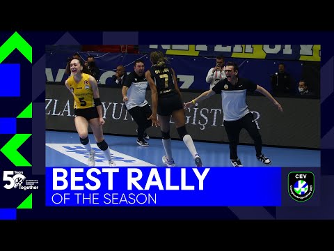 Most Intense Rally of the Season: VakifBank ISTANBUL vs Fenerbahce Istanbul I Semifinals #clvolleyw