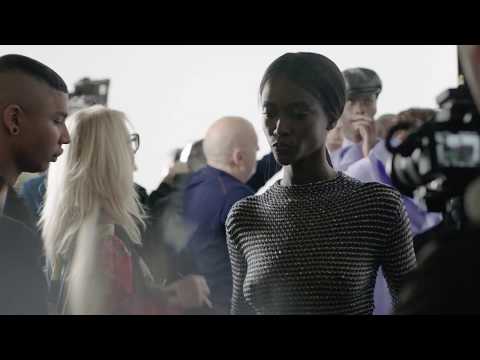 Backstage at the Balmain Fall/Winter 2019 Women's show