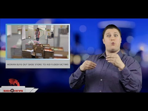 Woman buys out shoe store to aid flood victims (ASL - 4.4.19)