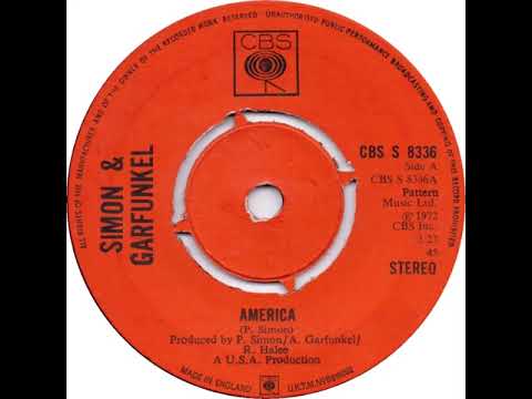 UK New Entry 1972 (195) Simon & Garfunkel - America
