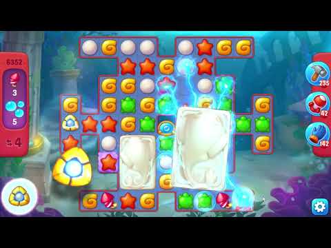 Fishdom 6352 Hard Level - 14 moves - NO BooSTERS