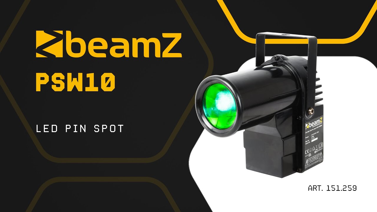 BeamZ PS10W LED Pin Spot 10W DMX taškinis prožektorius