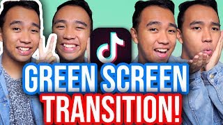 MULTIPLE GREEN SCREEN TRANSITION TUTORIAL FOR TIKTOK! (iOS &amp; Android) *NEW*