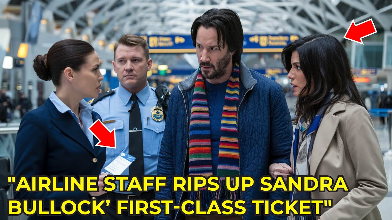 Airline Staff Rips Up Sandra Bullock’ First-Class Ticket Until Keanu Reeves Is Owns the Airline