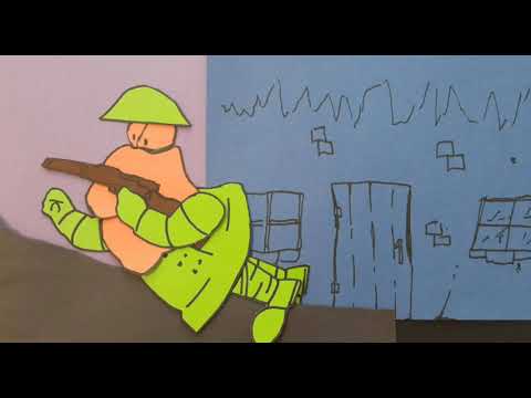 Stop motion cutout-motion  WW1 Chronicles The fox !!