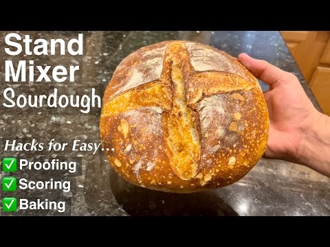 Easy Method for Making Sourdough Bread with a Stand Mixer