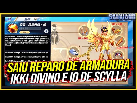 SAIU!! Reparo de Armadura do IKKI DIVINO e IO de SCYLLA / Saint Seiya Awakening CN.