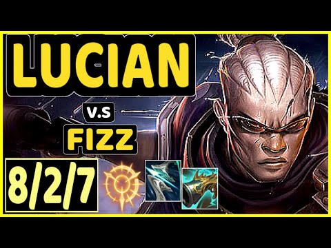 LUCIAN vs FIZZ - 8/2/7 KDA MID GAMEPLAY - BR Ranked MASTER