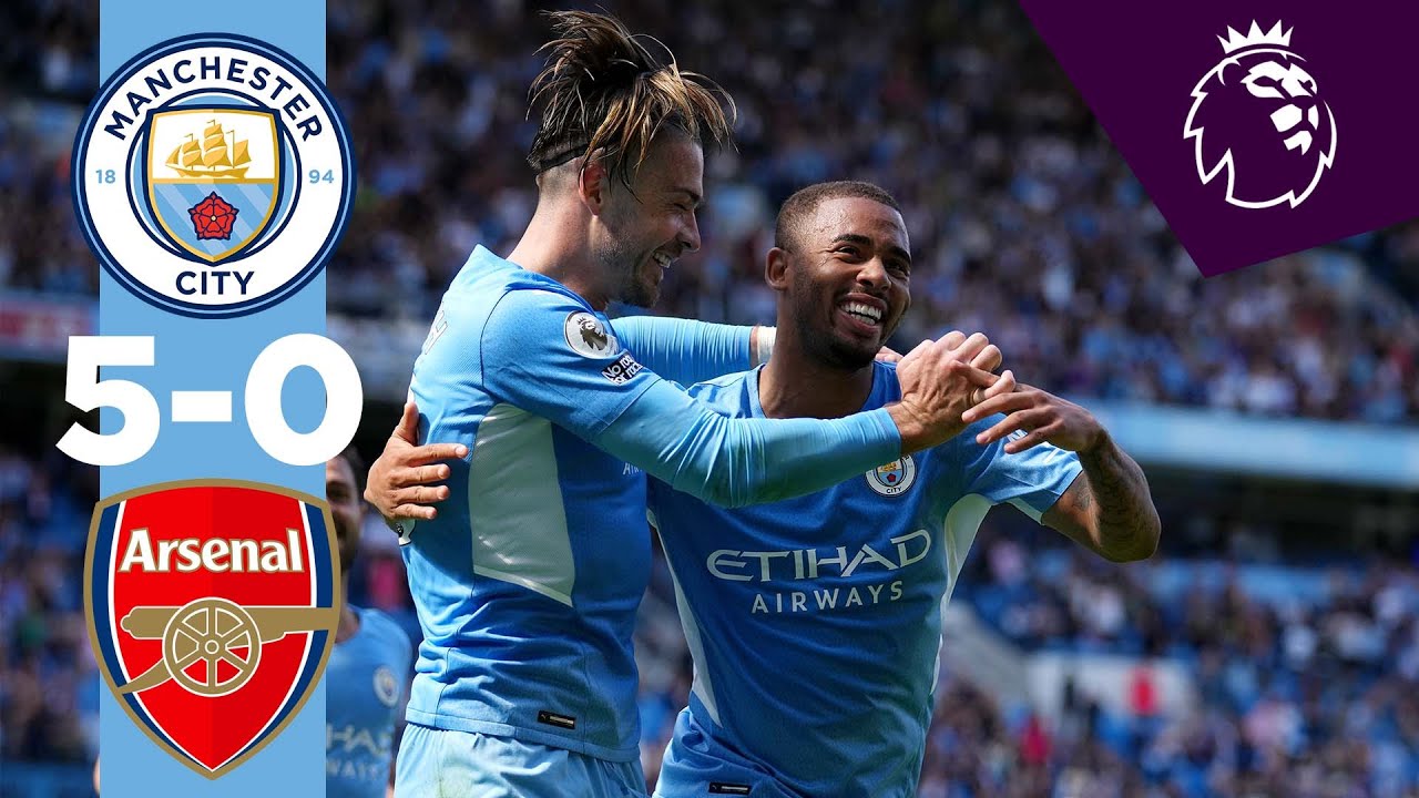 Premier League:  Manchester City étrille Arsenal (5-0) : le résumé vidéo