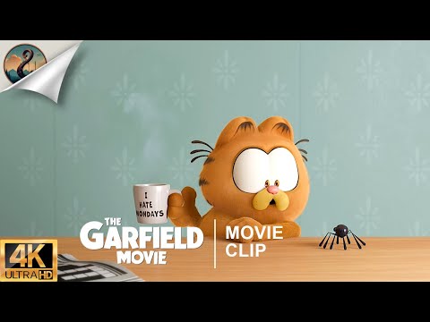 The Garfield Movie | Garfield Hates Mondays 4K Movie Clip (2024) Chris Pratt, Nicholas Hoult