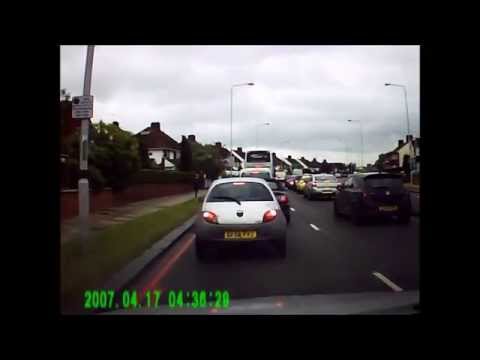 Road traffic accident, London.