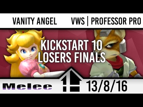 Kickstart 10 Losers Finals - Vanity Angel (Peach) vs VWS | Professor Pro (Fox)