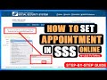HOW TO SET APPOINTMENT IN SSS ONLINE