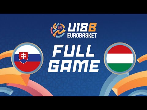 Quarter-Finals | Slovakia v Hungary | Full Basketball Game | FIBA U18 EuroBasket 2025 - Division B