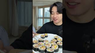 韓国人彼女の手作りキンパ🇰🇷 #日韓カップル #韓国 #韓国料理