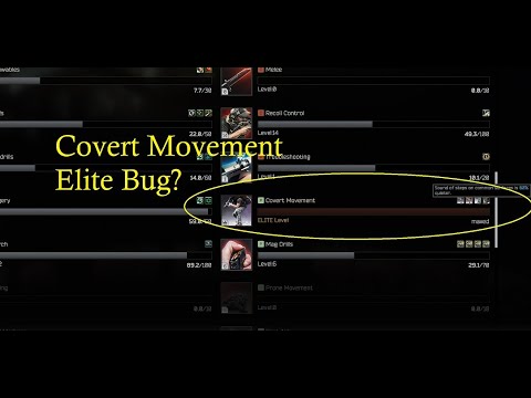 Covert Movement Elite and you get this bug!!!