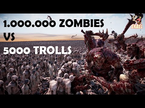 1.000.000 ZOMBIES VS 5000 TROLL | UEBS 2 | ULTRA SETTINGS