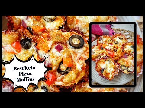 Keto Snack Recipe Ideas | Keto Pizza Muffins