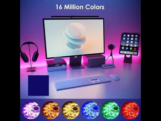 Vídeo relacionado con HOVVIDA Tira LED 5M, 30 LED/Metro, 1x5M, 24V RGB Luces LED, 150 LED, APP y Mando a distancia, Modo de Música, LED para Habitación, Sala, Cocina, Dormitorio, Bar, Fiesta