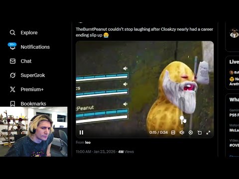 TheBurntPeanut Couldn't hold his laugh after Cloakzy Nearly says the N word