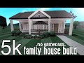 5K! BLOXBURG; FAMILY HOUSE BUILD, NO GAMEPASS!!