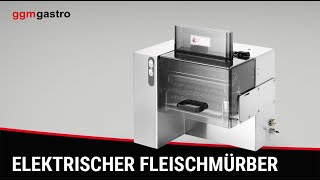 Elektrisk Köttmörningsmaskin - rostfritt stål - Valsbredd: 250 mm - Mått 480x345x685 mm - 370 W