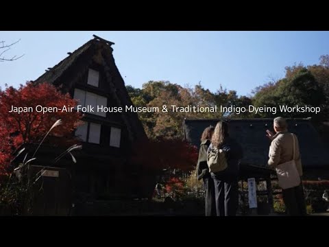 Enjoy strolling Japan Open Air Folk House Museum and experience indigo dyeing.
