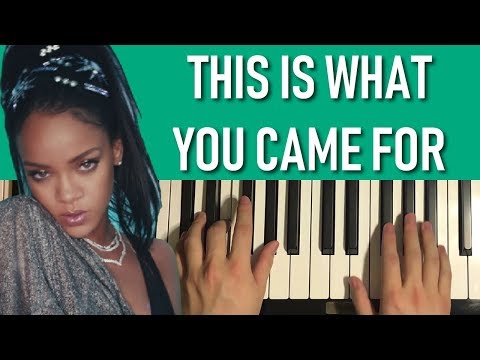 HOW TO PLAY -  Calvin Harris - This Is What You Came For ft. Rihanna (Piano Tutorial Lesson)
