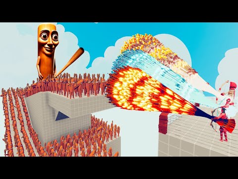 100x TUNG TUNG TUNG SAHUR + 2x GIANT vs 3x EVERY GOD - Totally Accurate Battle Simulator TABS