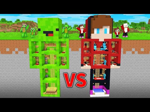 RICH vs POOR Base Battle in Minecraft