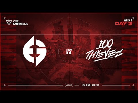 EG vs 100 - VCT Americas Stage 1 - W2D3 - Map 2