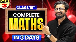 Class 10th Complete MATHS in 3 Days 🔥 | Day 3 | Board Exam 2026 | By Ritik Mishra Sir