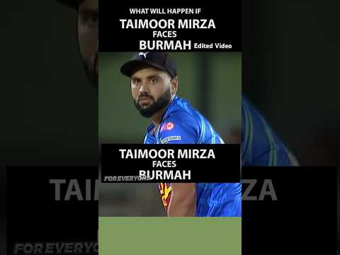 Bumrah gegen Taimoor Mirza – Bearbeitetes Video #championtrophy2025 #cricket