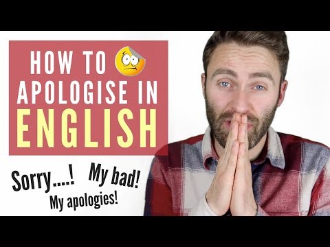 英語での謝罪の仕方 (How to Apologise in English)