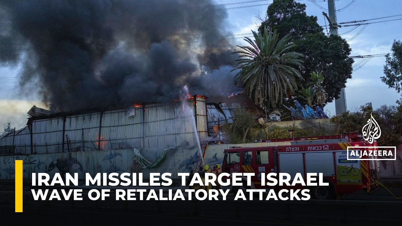 Large fires, plumes of smoke seen in Israel following latest Iranian missile strikes