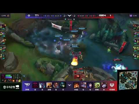 LCK GEN Ruler Pentakill Zeri (T1 vs GEN)