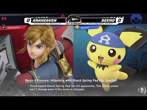 Quarantainment 17 Winners R2 - Beem0 (Pichu) Vs. Arkheaven (Link, Cloud) Smash Ultimate - SSBU