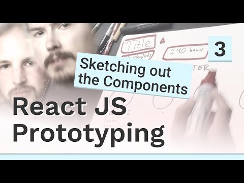 Sketching out the components 3 React JS prototyping