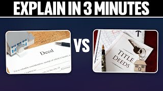 Property Deed vs  Title Explained in 3 Minutes 2025!