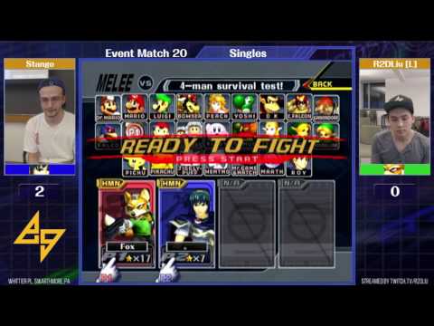 Event Match 20: Stango (Marth) vs R2DLiu (Fox) - Grand Finals
