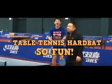 Table Tennis Hardbat So Fun! Zhang Jike vs Yan Weihao