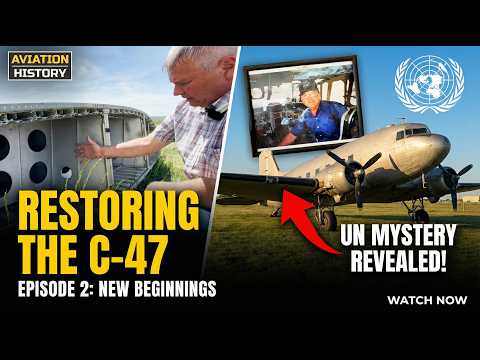 Im Inneren eines SELTENEN Frachtflugzeugs aus dem 2. Weltkrieg, das auf einem verlassenen Flughafen