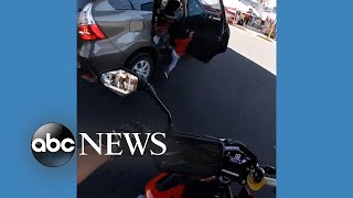 Video shows moment child falls from car