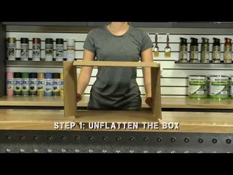 Learn How to Create A Spray Booth Out of a Cardboard Box