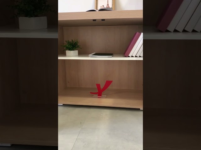 Armário para Escritório Tamburato 90 Cm 2 Portas Carvalho/Branco - Artany Móveis
