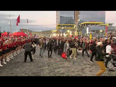 Georgia Bulldogs Team Walk At The 2022 Peach Bowl