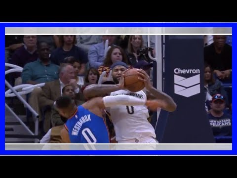 Sport News - Video: demarcus cousins pushed out for elbowing russell westbrook in the early