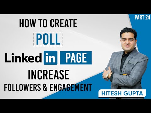 How to create Poll on LinkedIn | Increase Followers on Linkedin Company Page | linkedincourse