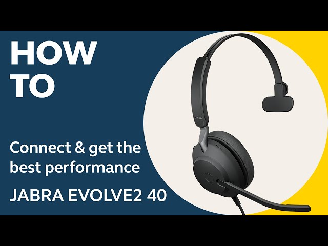 Jabra Evolve2 40 Auriculares USB Negros video